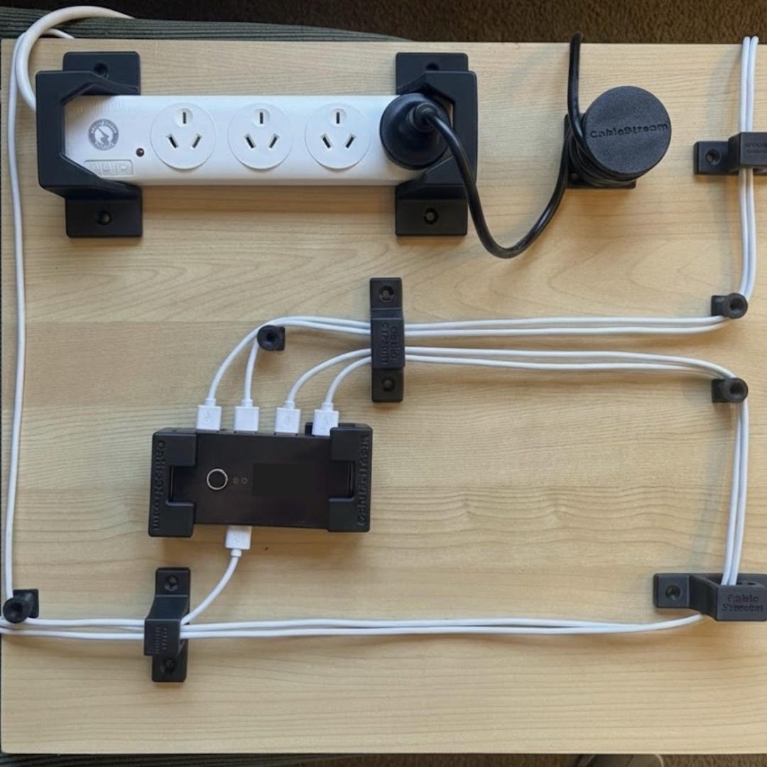 Under-desk Full Cable Management Kit, 2 Choices, Heavy Duty, Over ...