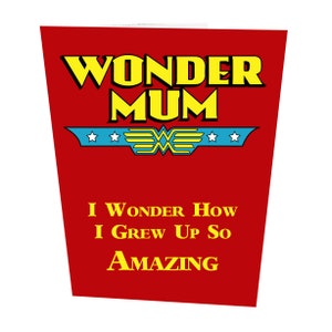 Wonder Mum Mother's Day Card image 1
