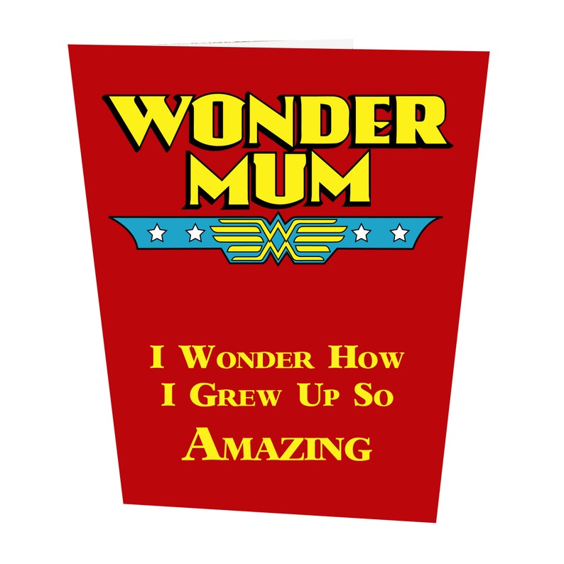 Wonder Mum Mother's Day Card image 1