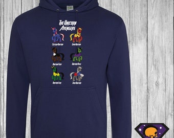 Unicorn Avengers Adults Hoody