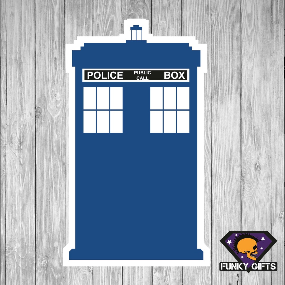 Police Box Vinyl Sticker - Etsy UK