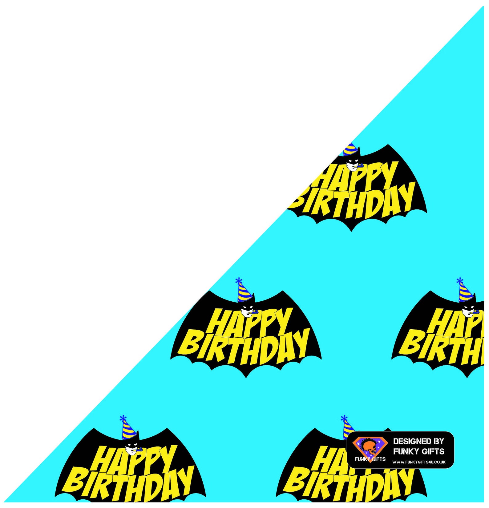 Batman Inspired Birthday Wrapping Paper With Gift Tag Etsy