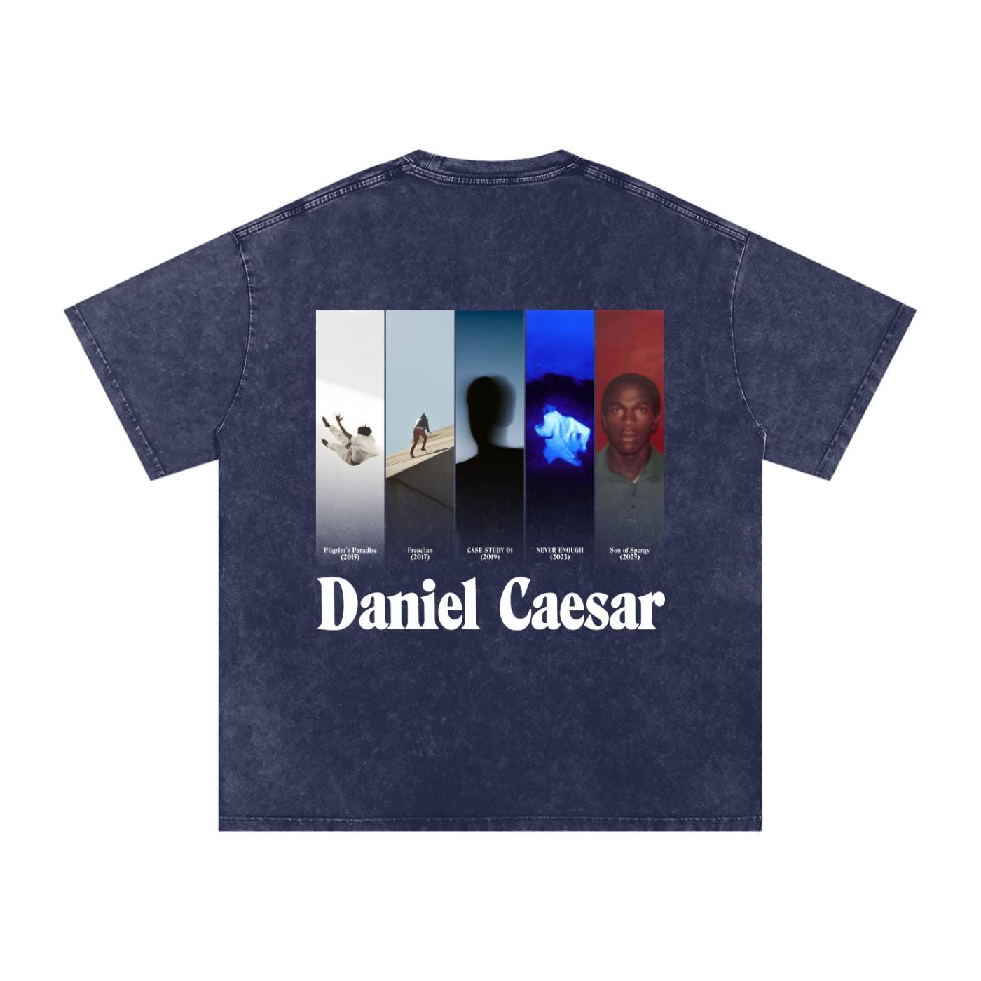 Daniel Caesar Frayed T-shirt, Caesar Music Shirt, Never Enough