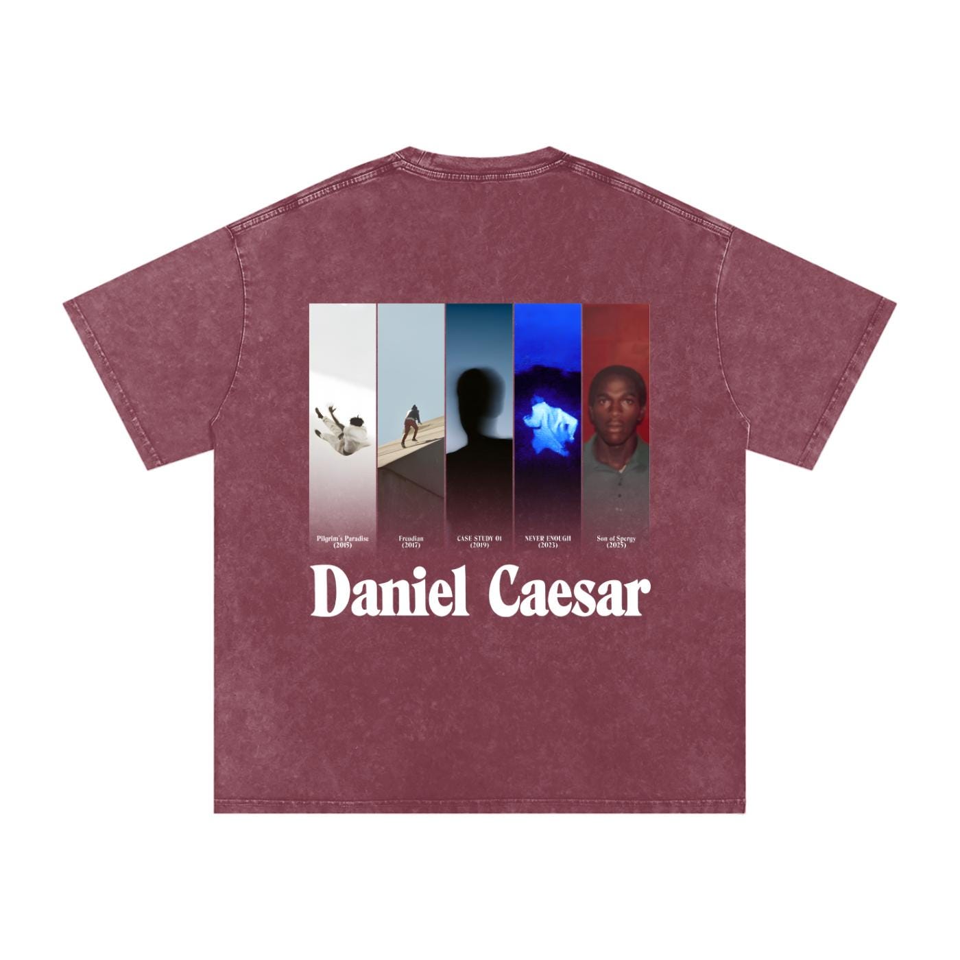 Daniel Caesar Frayed T-shirt, Caesar Music Shirt, Never Enough