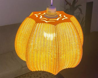 Hanging Lamp — Sculptural Woven Shade, Hardwired | MARISA by Lunfardo