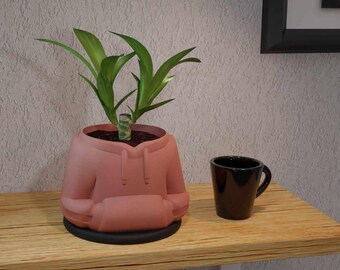 Cache-pot à capuche | Décoration d'intérieur moderne et confortable