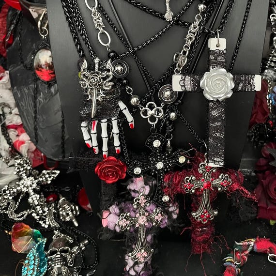 Gothic Mystery Jewelry Jar | Dark Alt Punk Emo Accessories