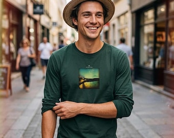 Harmonisch – „Unterwasserflug“ | Bio Unisex Langarmshirt