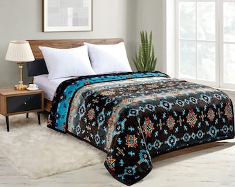 Southwest Starburst Plüsch Decke, Reversible Silk Touch