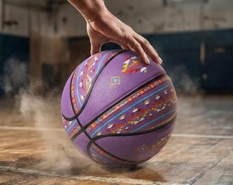 Aztec Street Basketball 79,5 cm - Southwest Pattern Outdoor, Größe 7 Verbundleder Jugendgeschenk