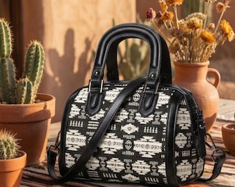 Festival Umhängetasche mit Azteken-Muster - Diebstahlsichere Geldbörse