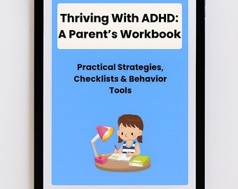 ADHD Workbook for Kids | Printable Parent Guide, Behavior Charts, Routine Planner, Emotional Regulation Tools
