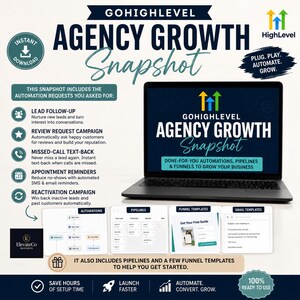 GoHighLevel Snapshot | CRM Automation Bundle for Lead Follow-Up, Reviews, Missed Call Text Back & Appointment Reminders