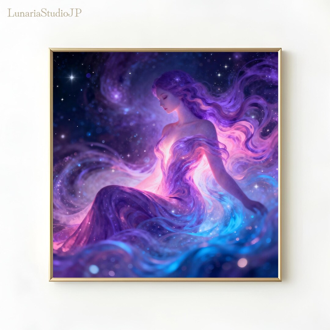 Nebula Goddess - Ethereal Celestial Female Art | Cosmic Goddess ...