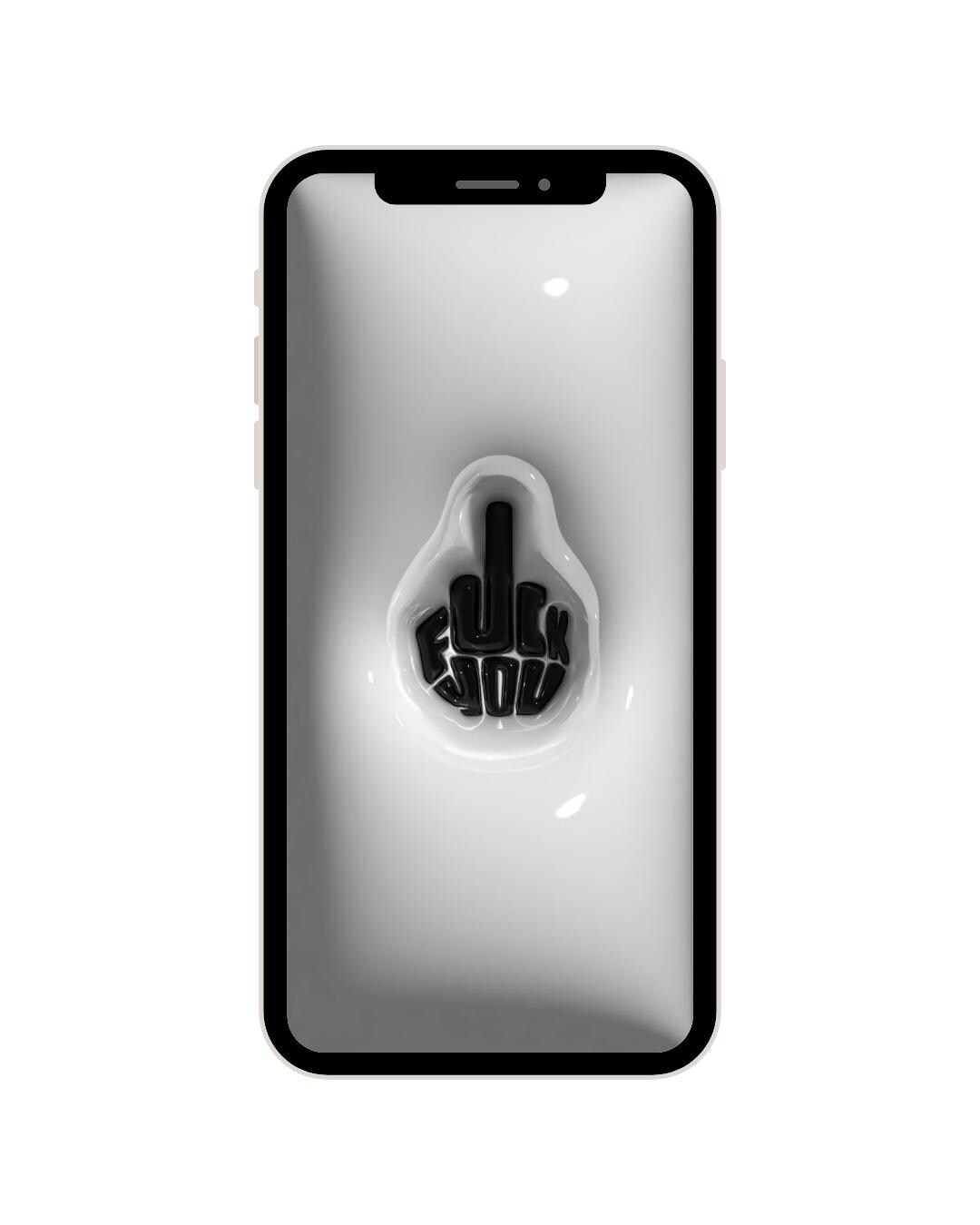 3D Middle Finger Wallpaper | Edgy Rude Hand Gesture Wallpaper ...