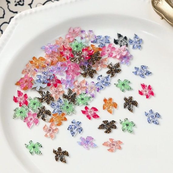 Flower Lily 50pcs resin decorations /DIY nail art/nail decoration