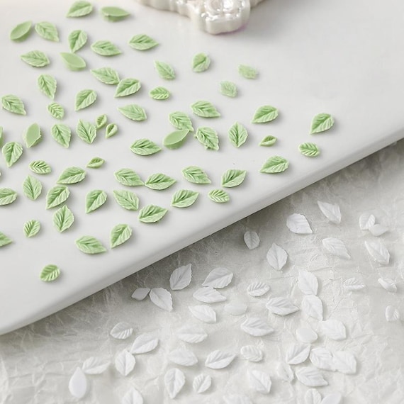 200pcs Leaves resin decorations /DIY nail art/nail decoration
