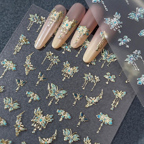 Chinese-style Enamel Patterns Nail decal sticker/ Nail art/ 3D Adhesive/ DIY use