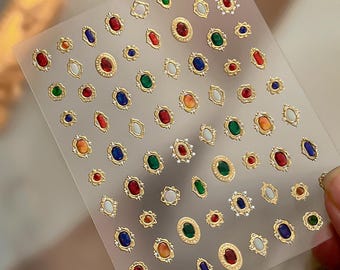 Pegatinas para uñas Jelly Gem / Decoración de uñas / Adhesivo 3D / Uso DIY