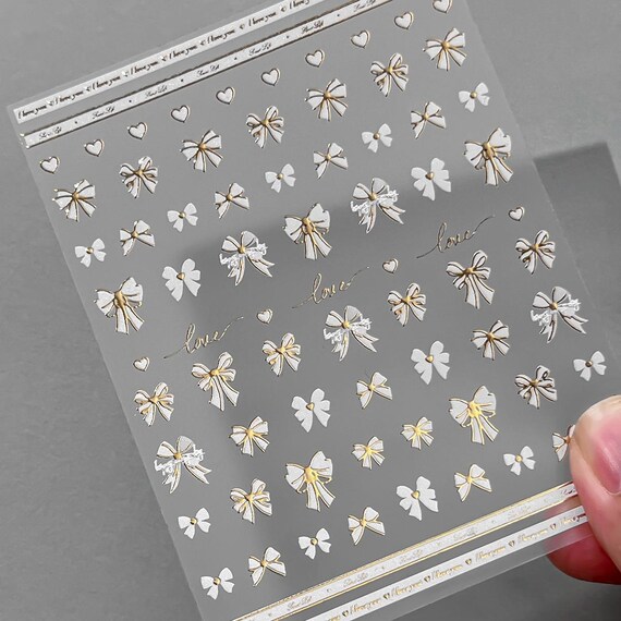 Exquisite Style Bow Tie Nail decal sticker/ Nail art/ 3D Adhesive/ DIY use