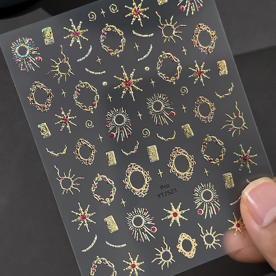 Retro Baroque Patterns Nail decal sticker/ Nail art/ 3D Adhesive/ DIY use