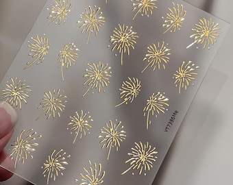 Calcomanía para uñas de fuegos artificiales/Arte de uñas/Adhesivo 3D/Uso DIY