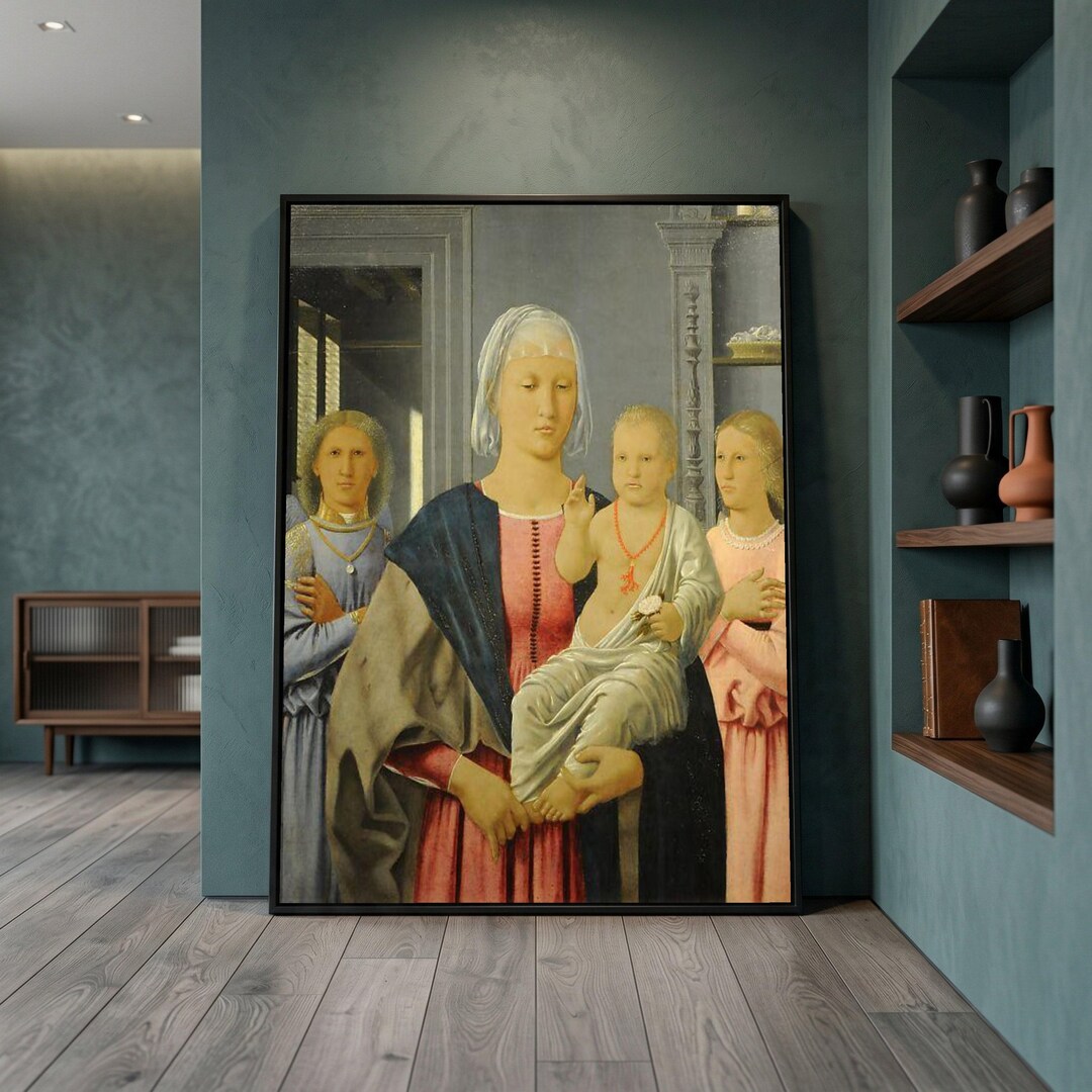 Piero Della Francesca Madonna and Child Renaissance Canvas Art ...