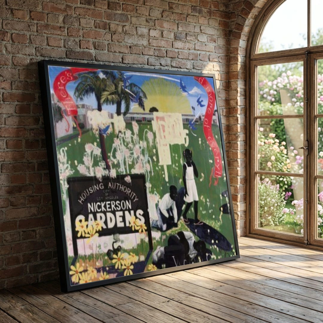 Kerry James Marshall Nickerson Gardens Canvas Art Print, Urban