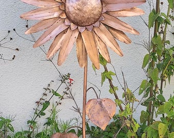 36" copper sunflower