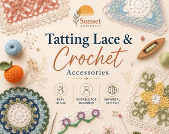Tatting lace corsage Beautiful Accessories | Step by Step Tutorials in Japanese