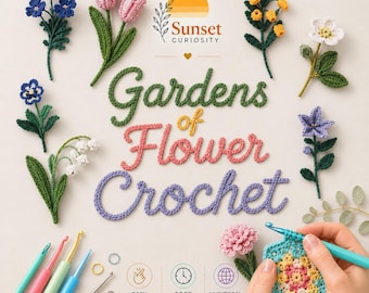 Gardens of Flower | PDF Pattern with Step-by-Step Diagrams | Japanese Language