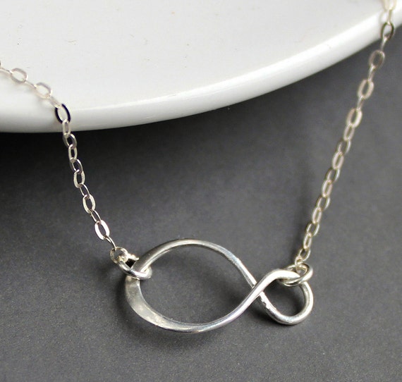 Items similar to Sterling Silver Jewelry Necklace Infinity on Etsy