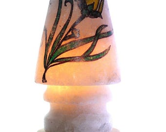 Hand Carved Himalayan Salt Lamp, Natural Rock Crystal Night Light