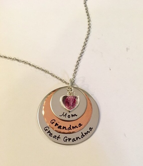 mom grandma great grandma necklace