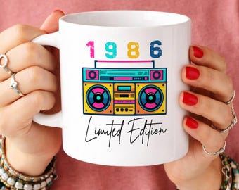 40th Birthday Mug, Vintage 1986 Coffee Cup, 40th Birthday Gift For Women, 40th Birthday Gift For Men, 40th Birthday Gift Idea