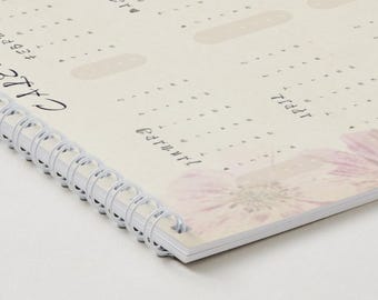 2026 Floral Vintage Printable Wall Calendar with Notes