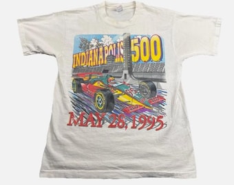 Maglietta da corsa Indy Race Car del 1995 all'Indianapolis Speedway 500, maglietta Indy Racing, maglietta per appassionati di IndyCar, maglietta Nascar Racing