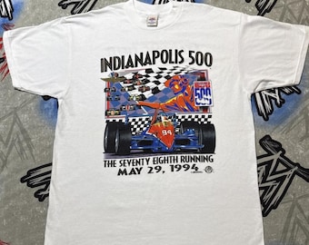 Maglietta vintage della 500 Miglia di Indianapolis del 1994, maglietta della 72ª edizione della 500 Miglia di Indianapolis, maglietta da corsa Indy, maglietta per appassionati di IndyCar, maglietta da corsa Nascar