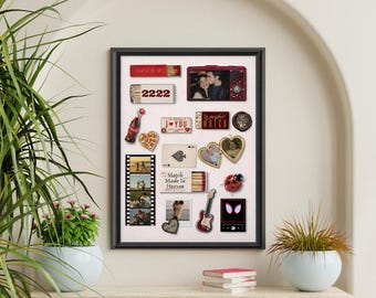 Editable Matchbook Matchbox Template Canva Digital Download | Valentine's gift