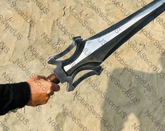 Réplica de la espada de poder Hee-Man hecha a mano: Espada Maestra del Universo de 111 cm, forjada a mano, con funda.