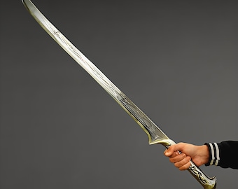 Handmade Sword of Thranduil the Elven king Long Sword, Replica Sword, Movie Medieval Collectible Sword