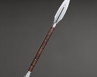 Lanza vikinga forjada a mano inspirada en la historia nórdica, hoja de acero al carbono 5160, el mejor regalo para él.