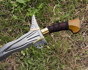 Hand Forged Carbon Steel Moro Kris Sword, Handmade Philippine Sword, Kris sword With Scabbard