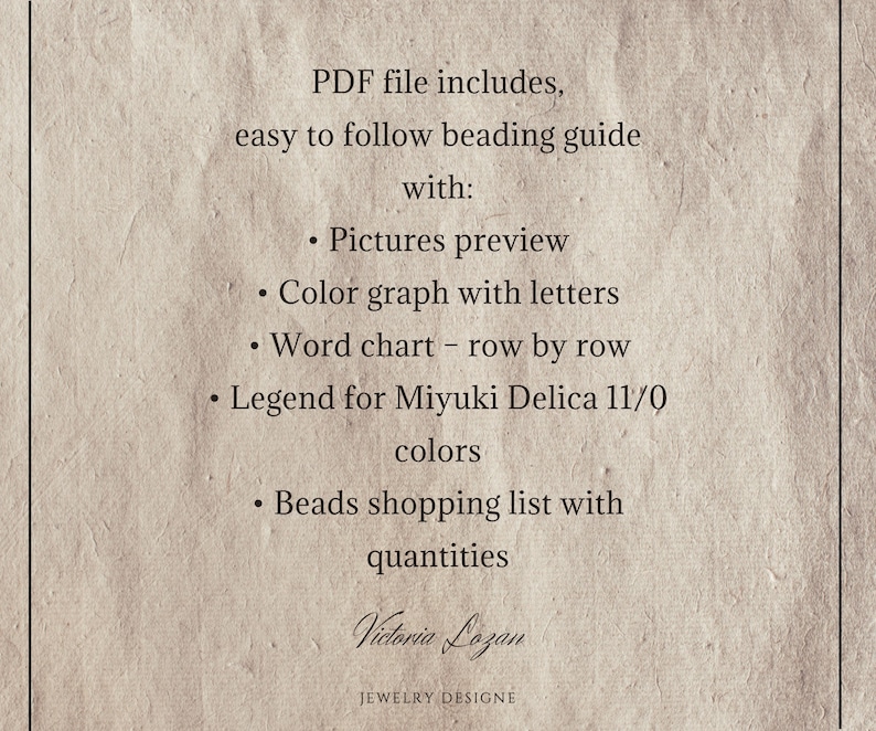 Brick Stitch Earrings Pattern PDF File Included