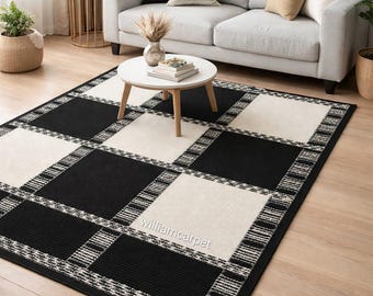 Handwoven Wool Jute Kilim Rug: Traditional Indian Dhurrie 8x10