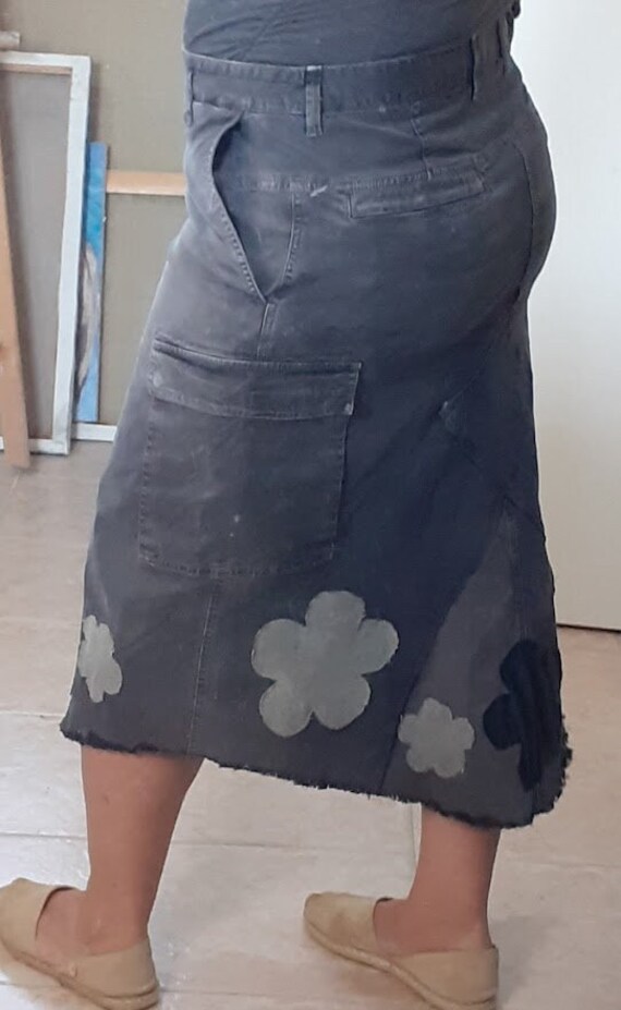 Skirt From Heavy Duty Cargo Pants Etsy UK