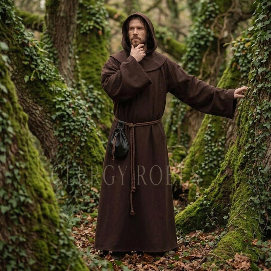 Cowl Robe Traditional Monk Robe & Cowl Hood - Etsy