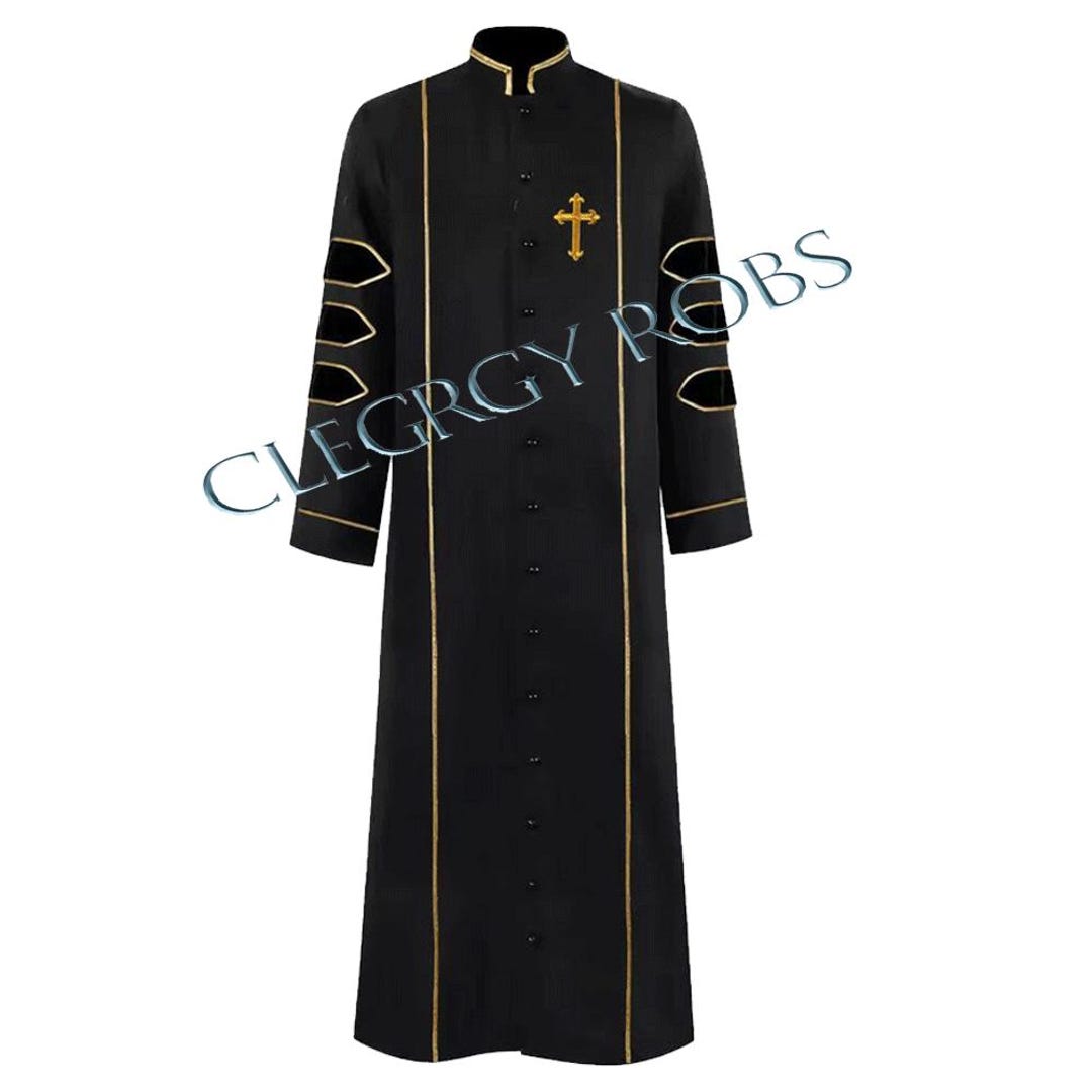 Custom Clergy Robe With Doctoral Bars - Etsy