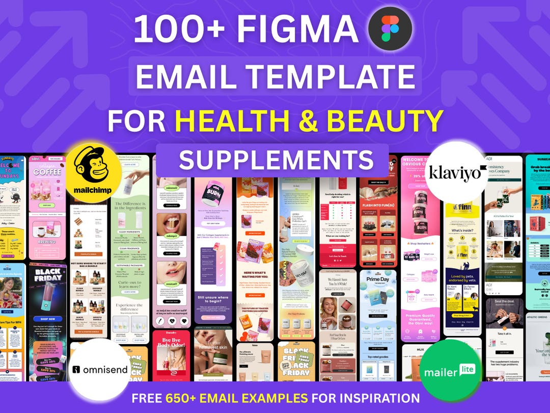 100+ Figma Email Template for Health & Beauty Supplement Email ...