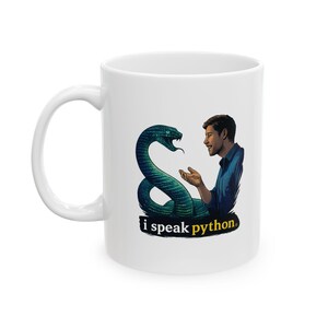 I Speak Python Mug Funny Programmer Cup